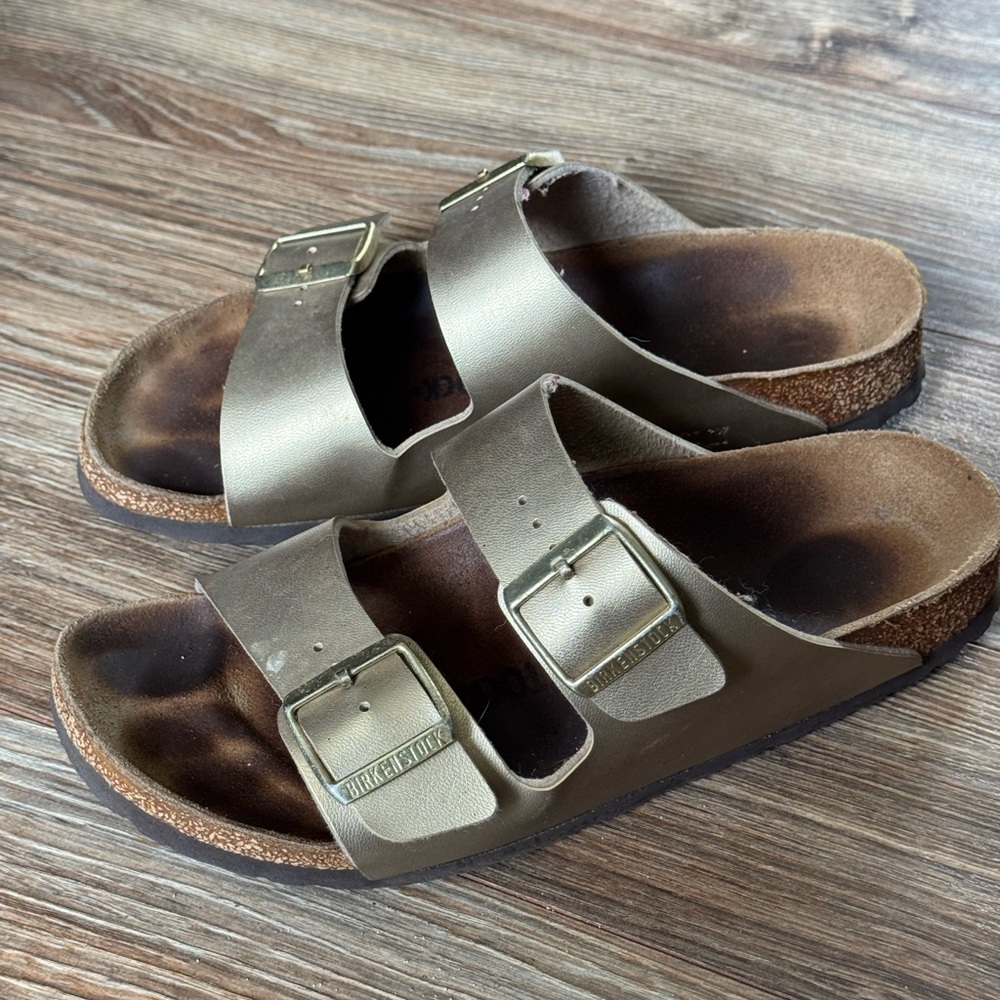 Birkenstock Taupe Double Strap Sandals